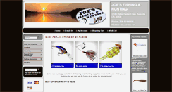 Desktop Screenshot of joesfishingandhunting.com